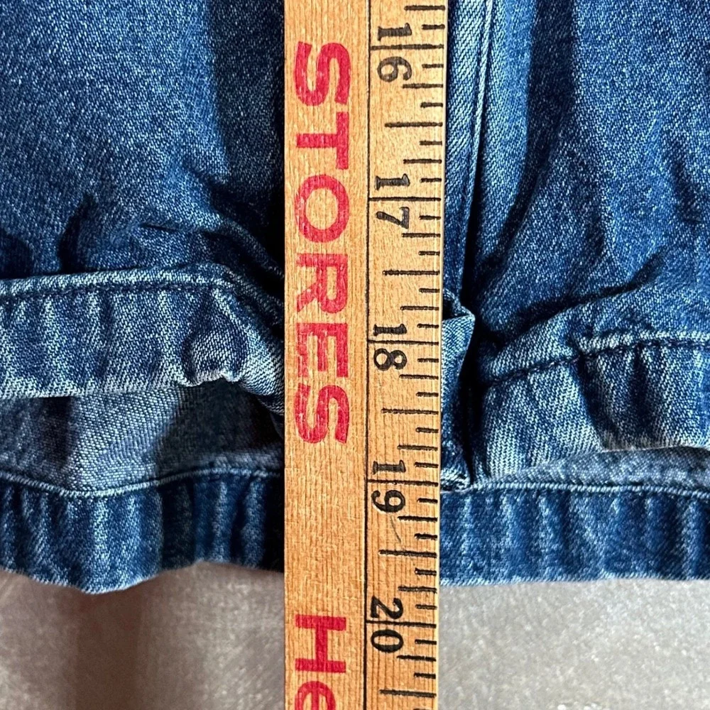 Tommy Hilfiger Tommy Jeans Kids Denim Button Down Shirt Medium Wash Size 6